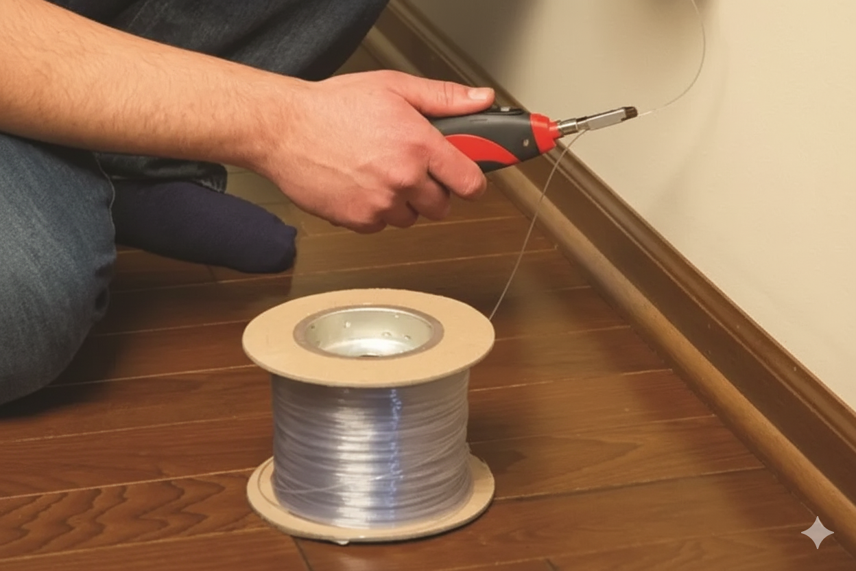 How to Install Ftth Invisible Fiber Optic Cable?