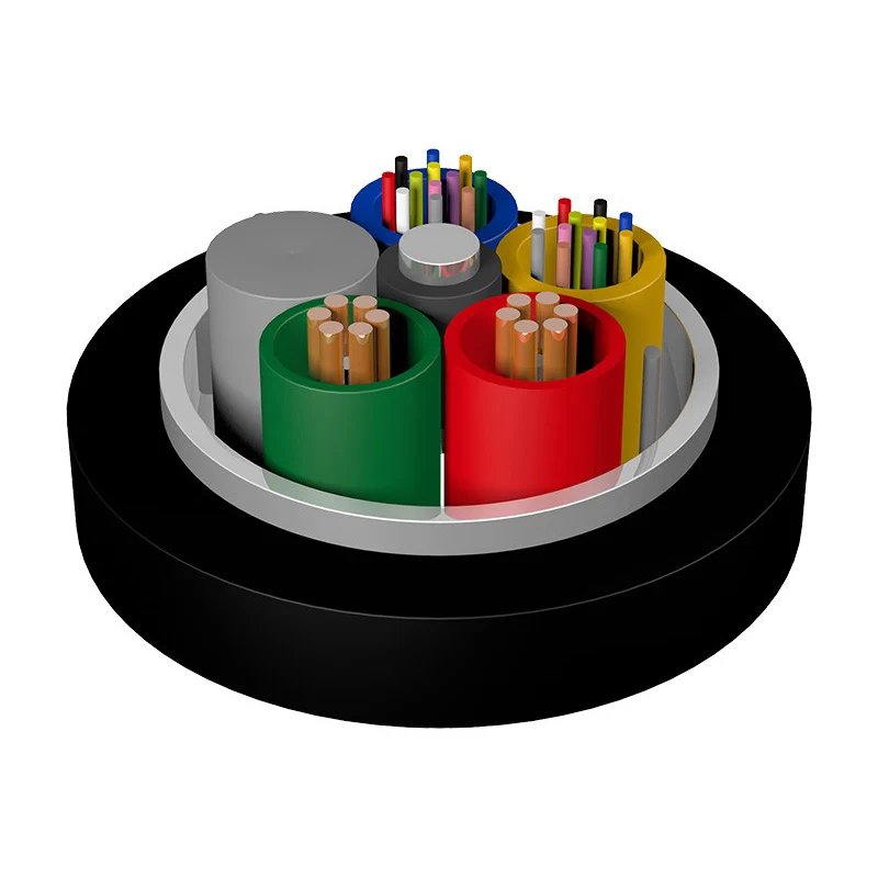 Hybrid Optical and Electrical Stranded Loose Tube Cable GDTA