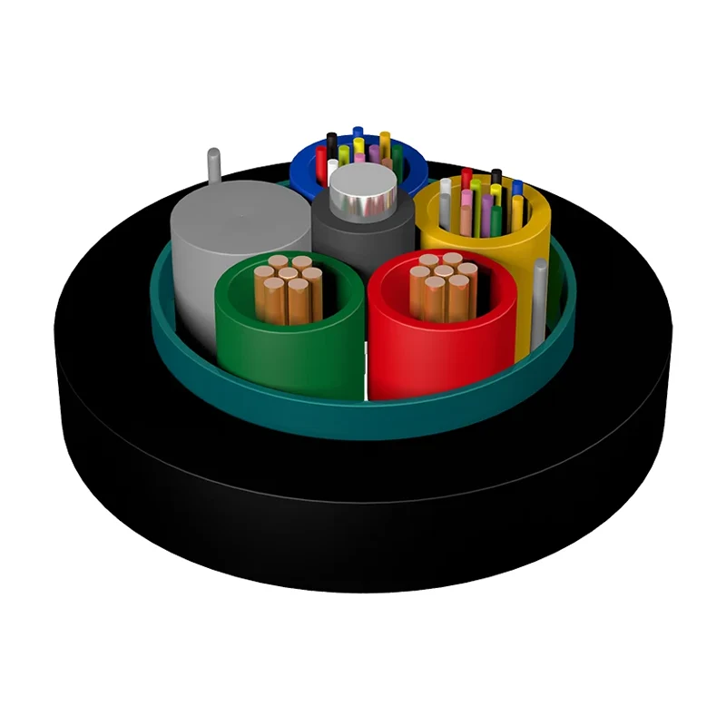 Hybrid Optical and Electrical Stranded Loose Tube Cable GDTS