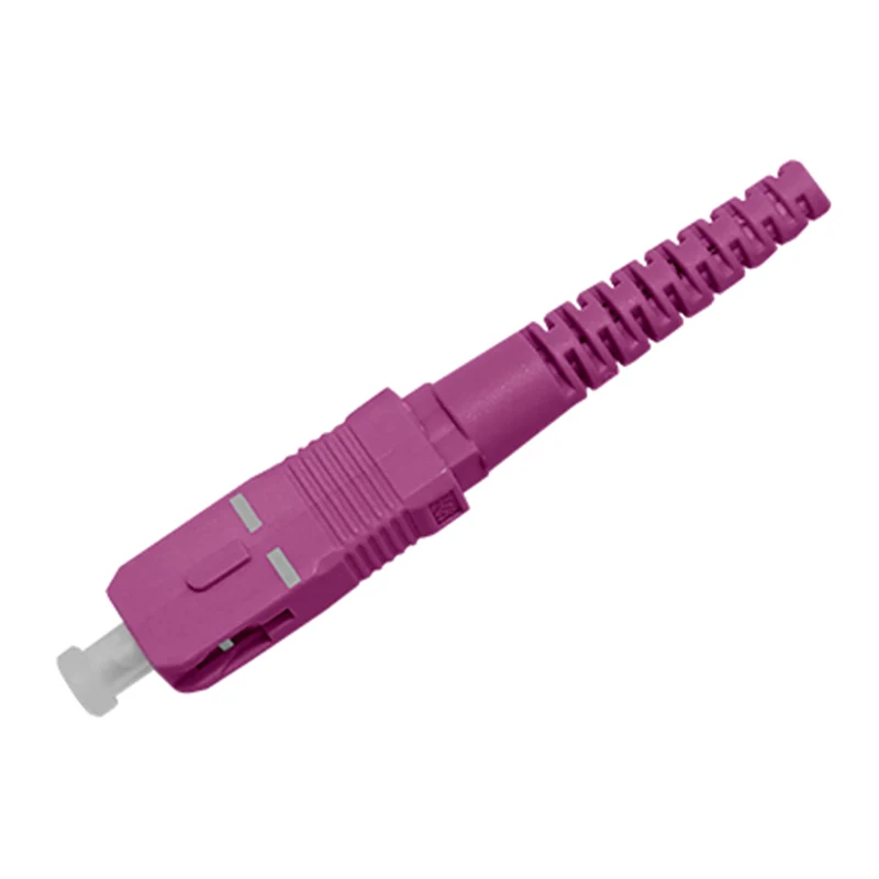SC OM4 Flat Drop Cable Connector